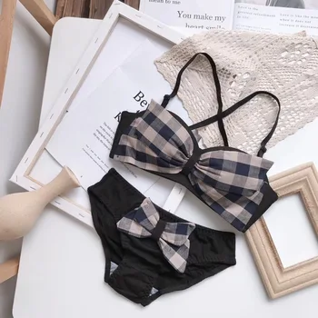 Women Underwear Sets Seamless Bra Sets Women Lingerie Sets Sexy Push Up Bra and Panty Sets Plaid Bow Adjusted-straps Bras Girls
Women Underwear Sets Seamless Bra Sets Women Lingerie Sets Sexy Push Up Bra and Panty Sets Plaid Bow Adjusted-straps Bras Girls