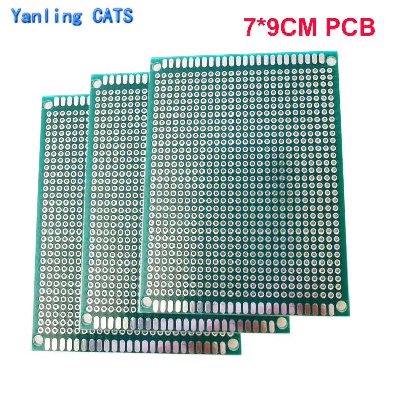 Prototype PCB Diy Welding exercise board Universal Printed Circuit construction Board Double Side 7*9CM 3PCS
Prototype PCB Diy Welding exercise board Universal Printed Circuit construction Board Double Side 7*9CM 3PCS