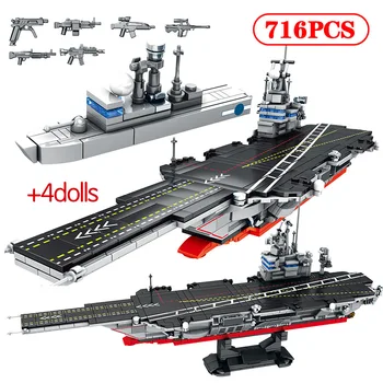 716pcs City Aircraft Urban Carrier Building Blocks for Military Navy WW2 Submarine Technic Boat Bricks Toys For Boys
716pcs City Aircraft Urban Carrier Building Blocks for Military Navy WW2 Submarine Technic Boat Bricks Toys For Boys
