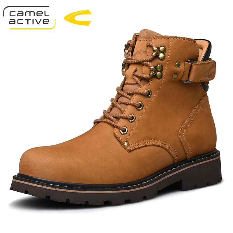 Camel Active новые высококачественные модные зимние мужские ботинки теплые рабочие