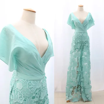 MACloth Turquoise Sheath V Neck Floor-Length Long Embroidery Chiffon Prom Dresses Dress M 268157 Clearance
MACloth Turquoise Sheath V Neck Floor-Length Long Embroidery Chiffon Prom Dresses Dress M 268157 Clearance