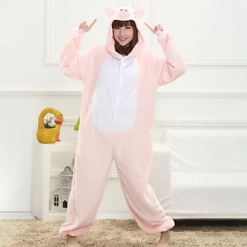 Cartoon Embroidery Onesies Pijama Flannel Cute Animal Pink Pig Long Sleeve Female Pijamas Autumn Winter Thick Hooded Nightshirt
Cartoon Embroidery Onesies Pijama Flannel Cute Animal Pink Pig Long Sleeve Female Pijamas Autumn Winter Thick Hooded Nightshirt