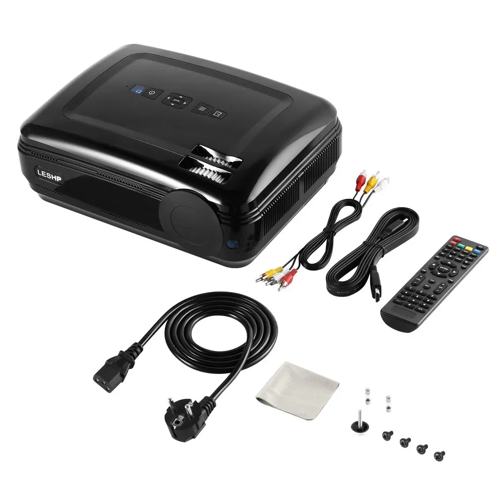 LESHP 720P LCD Projector High Resolution High Braightness 3200 LM Multimedia Home Cinema Game HDMI VGA USB for Laptop TV
LESHP 720P LCD Projector High Resolution High Braightness 3200 LM Multimedia Home Cinema Game HDMI VGA USB for Laptop TV