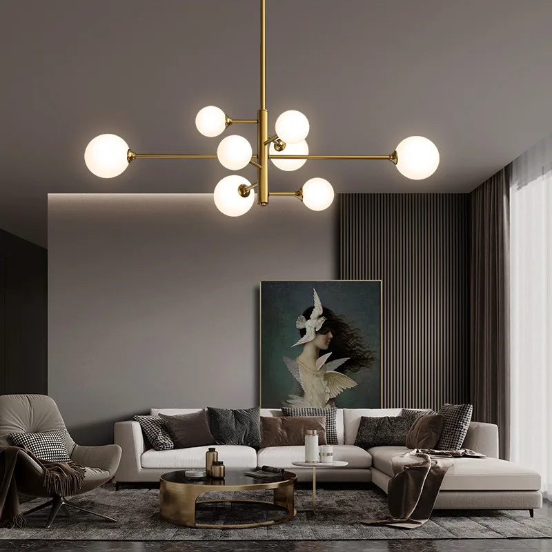 Nordic Bean Chandelier Lighting Modern Glass Ball Lamp For Living Room/Bedroom Decor Light FIxture
Nordic Bean Chandelier Lighting Modern Glass Ball Lamp For Living Room/Bedroom Decor Light FIxture