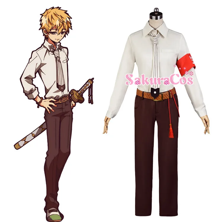 Аниме унитаз Hanako kun Kun Minamoto Teru униформа Косплей Костюм Хэллоуин костюм унисекс
