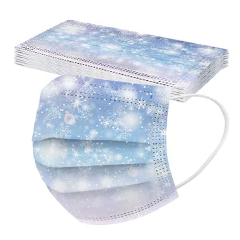 50pc Face Masks Disposable Unisex Mask Disposable Soft Snowflake printing Masks For Adults 3-Layer Masks Mouth Cover Mascarar
50pc Face Masks Disposable Unisex Mask Disposable Soft Snowflake printing Masks For Adults 3-Layer Masks Mouth Cover Mascarar