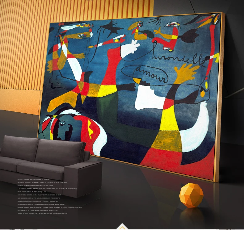 Miro Famous Big Picture HD Canvas Painting Abstract Oil Painting Home Decoration Art Wall Pictures for Living Room Posters
Miro Famous Big Picture HD Canvas Painting Abstract Oil Painting Home Decoration Art Wall Pictures for Living Room Posters