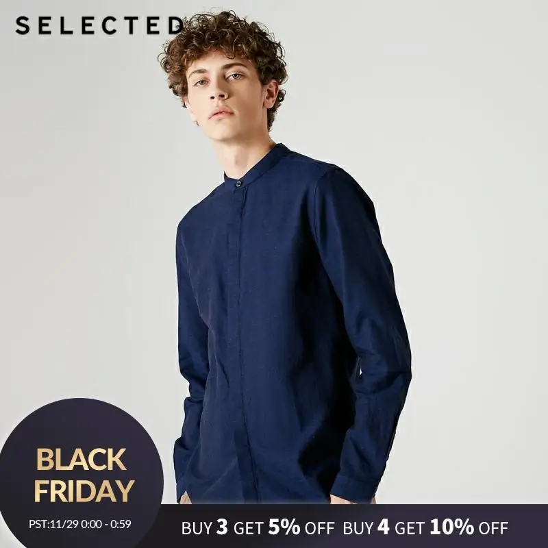 SELECTED New Men Cotton Lined Collar Business Casual Long Sleeve Shirt S|418305538 
SELECTED New Men Cotton Lined Collar Business Casual Long Sleeve Shirt S|418305538