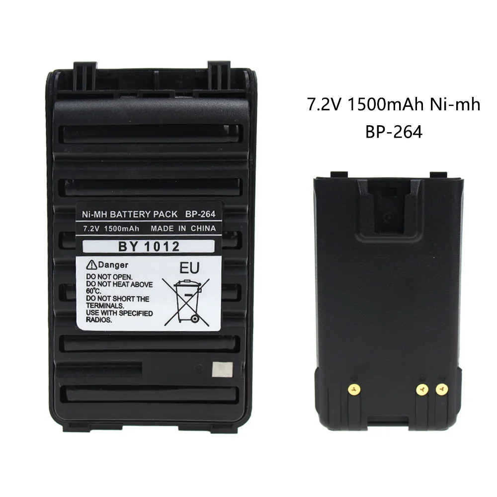 BP-264 7.2V 1500mAh NI-MH Battery for Icom T70 V80 F3001 F4001 F3101 F4101 F3210 F4210 F4210D F3210D F3101D F4101D Radio
BP-264 7.2V 1500mAh NI-MH Battery for Icom T70 V80 F3001 F4001 F3101 F4101 F3210 F4210 F4210D F3210D F3101D F4101D Radio