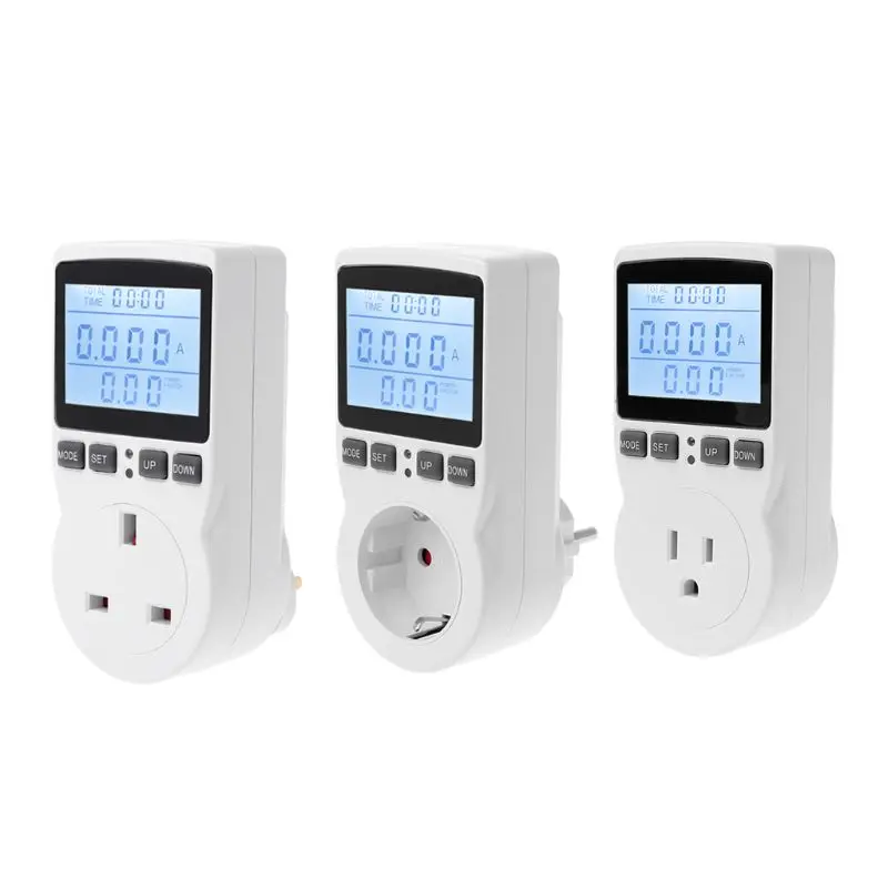 Digital Digital Power Meter Socket EU/US/UK Plug Energy Meter Current Voltage Watt Electricity Cost Measuring Monitor Power
Digital Digital Power Meter Socket EU/US/UK Plug Energy Meter Current Voltage Watt Electricity Cost Measuring Monitor Power