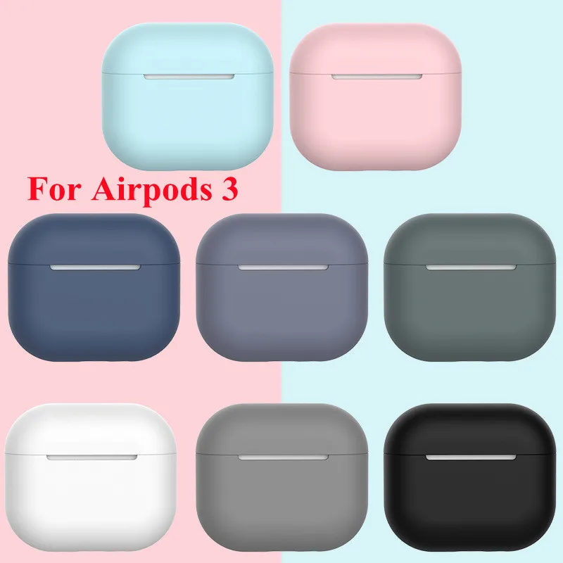 

2024 Silicone Cover Case For apple Airpods 3 case sticker Bluetooth Case for airpod 3 For Air Pods 3 Earphone Accessories skin