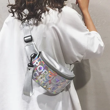 ETAILL Fashion Laser Pocket Waist Pack Dumpling Street Pack Reflective Bag Colorful Letter Oblique Bag Chest Sports Running Bag 
ETAILL Fashion Laser Pocket Waist Pack Dumpling Street Pack Reflective Bag Colorful Letter Oblique Bag Chest Sports Running Bag