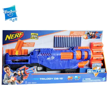 Original Nerf Gun ELITE Trilogy DS-15 Soft Bullet Gun Children Gifts Boy Outdoor Toy
Original Nerf Gun ELITE Trilogy DS-15 Soft Bullet Gun Children Gifts Boy Outdoor Toy
