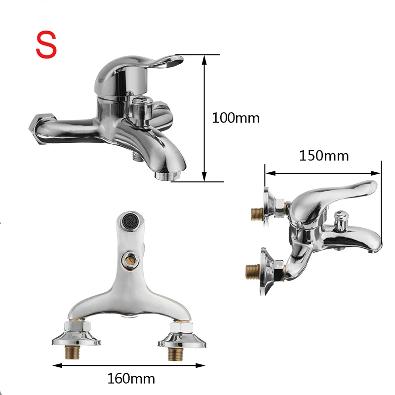 Chrome Polished Wall Mounted Bathroom Faucet Mixer Tap Bath Tub Valve Shower Faucets Single Handle Cold And Hot Water
Chrome Polished Wall Mounted Bathroom Faucet Mixer Tap Bath Tub Valve Shower Faucets Single Handle Cold And Hot Water
