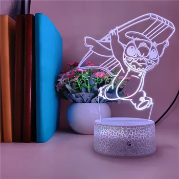 7 Colors Change Lights Lilo & Stitch 3D LED Cute Cartoon Surfing Modeling Clock Base Table Lamp Child Xmas Birthday Toys Gifts
7 Colors Change Lights Lilo & Stitch 3D LED Cute Cartoon Surfing Modeling Clock Base Table Lamp Child Xmas Birthday Toys Gifts