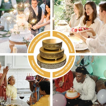 3pcs For Dessert Table Cake Stand Set Wedding Display Plate Event Home Kitchen Cupcake Round Easy Clean Pastry Birthday Party
3pcs For Dessert Table Cake Stand Set Wedding Display Plate Event Home Kitchen Cupcake Round Easy Clean Pastry Birthday Party