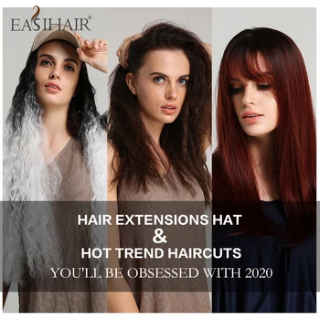 EASIHAIR Long Wave Black to White Omber Synthetic Wigs for Women Dark Red Straight Wigs With Hat Baseball Cap Natural Hair Wigs
EASIHAIR Long Wave Black to White Omber Synthetic Wigs for Women Dark Red Straight Wigs With Hat Baseball Cap Natural Hair Wigs