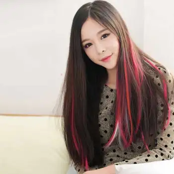 Hot Colorful Clip On Hair Straight Extensions Personality Punk Red Long Hair Accessories CNT 66
Hot Colorful Clip On Hair Straight Extensions Personality Punk Red Long Hair Accessories CNT 66