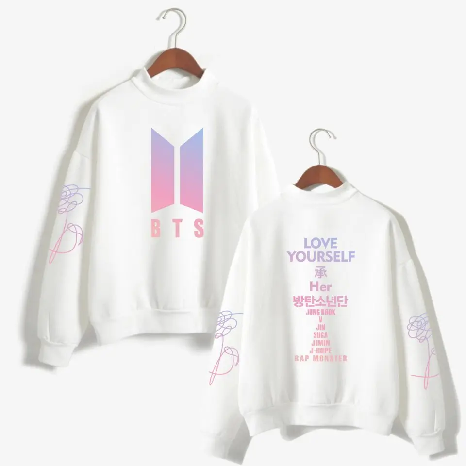 BTS New Album Celebrity Inspired Related LOVE Yourself Plus Velvet Turtleneck Hoodie Loose And Plus-sized
BTS New Album Celebrity Inspired Related LOVE Yourself Plus Velvet Turtleneck Hoodie Loose And Plus-sized