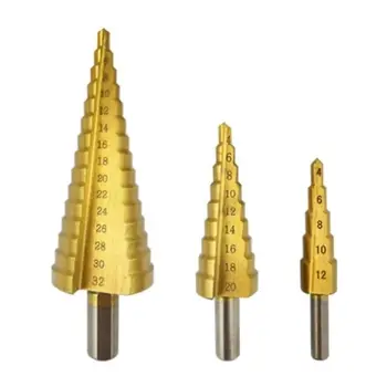 Professional HSS Steel Large Step Drills Bit Tool Set Triangle Handle Coated Metal Drill Bit Cutter 4-12/20/32mm
Professional HSS Steel Large Step Drills Bit Tool Set Triangle Handle Coated Metal Drill Bit Cutter 4-12/20/32mm
