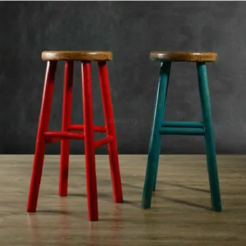 American Village Restaurant Bar Stools Wood Bar Stool Chair Stools European-style Bar Chairs High Stools
American Village Restaurant Bar Stools Wood Bar Stool Chair Stools European-style Bar Chairs High Stools