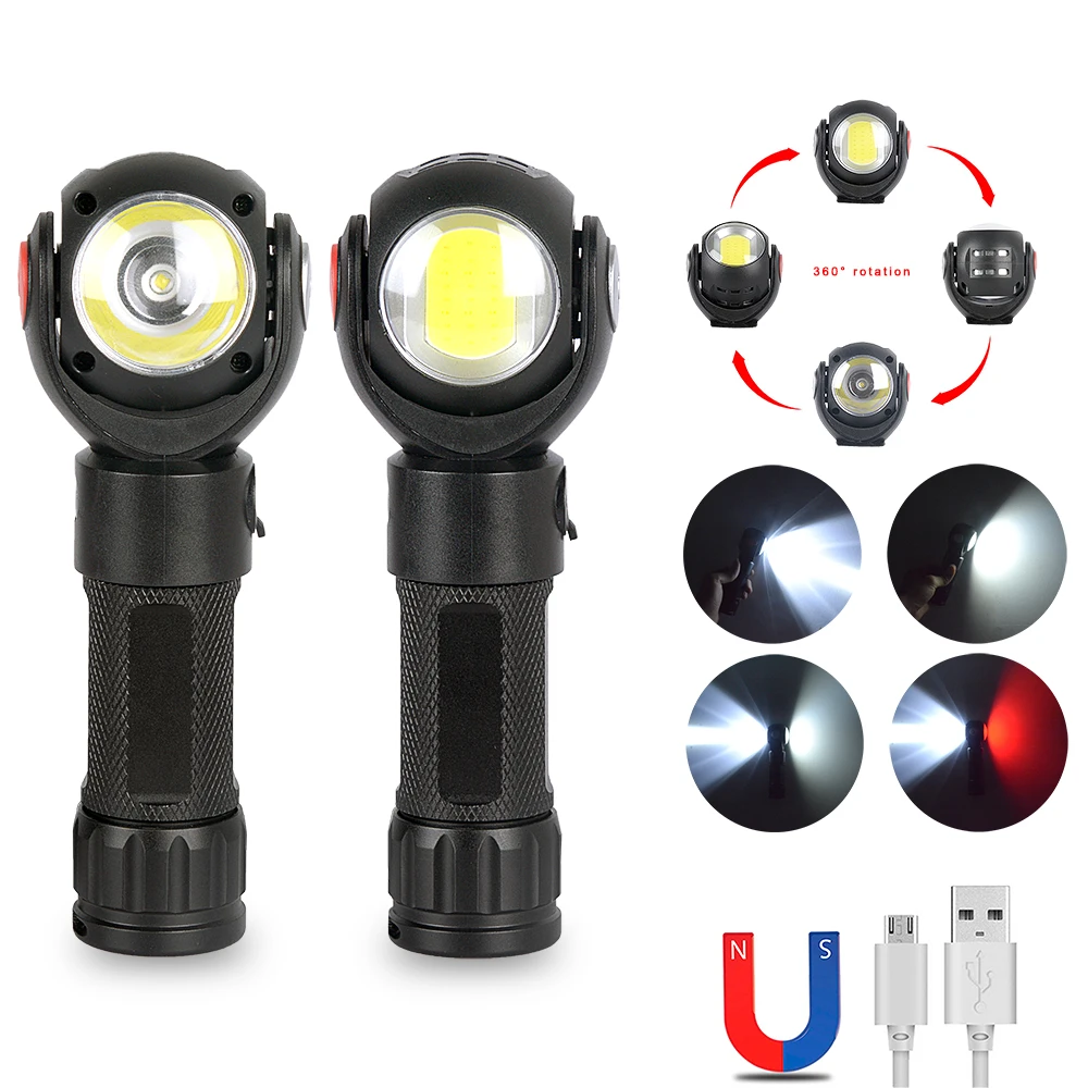 Led flashlight 360 degrees T6 + COB flashlight 8000LM waterproof magnet Mini LED lighting torch outdoor use 18650/26650 battery
Led flashlight 360 degrees T6 + COB flashlight 8000LM waterproof magnet Mini LED lighting torch outdoor use 18650/26650 battery