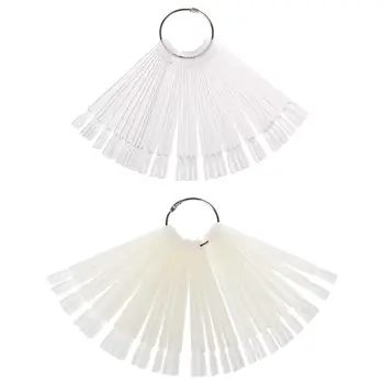 30pcs/Set Nail Polish Display Nails Art Palette Color Chart With Ring Clear/ White X7YB 
30pcs/Set Nail Polish Display Nails Art Palette Color Chart With Ring Clear/ White X7YB