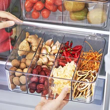 Plastic Kitchen Storage Box Sealed Cans Large Capacity Compartment Refrigerator Storage Box Fresh-keeping Kitchen Utensils
Plastic Kitchen Storage Box Sealed Cans Large Capacity Compartment Refrigerator Storage Box Fresh-keeping Kitchen Utensils