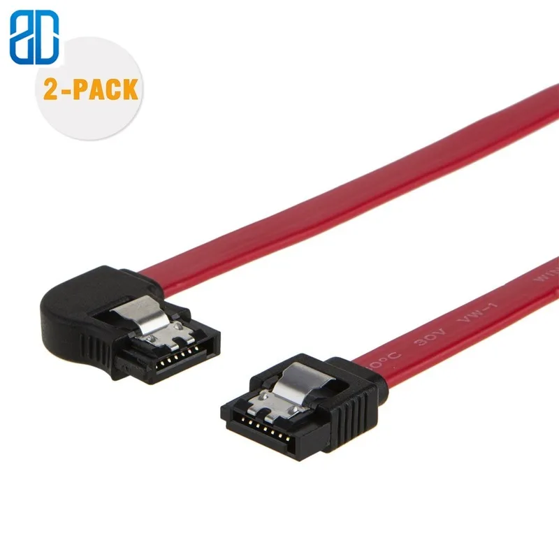 SATA III Cable, SATA III 6.0 Gbps 7pin Female to Left Angle Female Data Cable with Locking Latch, Red
SATA III Cable, SATA III 6.0 Gbps 7pin Female to Left Angle Female Data Cable with Locking Latch, Red