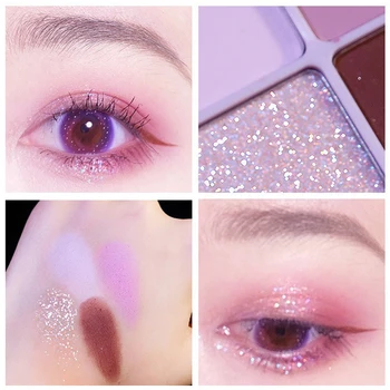 4 Colors Matte Eyeshadow Palette Waterproof Glitter Shimmer Eyeshadow Lasting Sequins Eye Shadow Makeup Powder
4 Colors Matte Eyeshadow Palette Waterproof Glitter Shimmer Eyeshadow Lasting Sequins Eye Shadow Makeup Powder