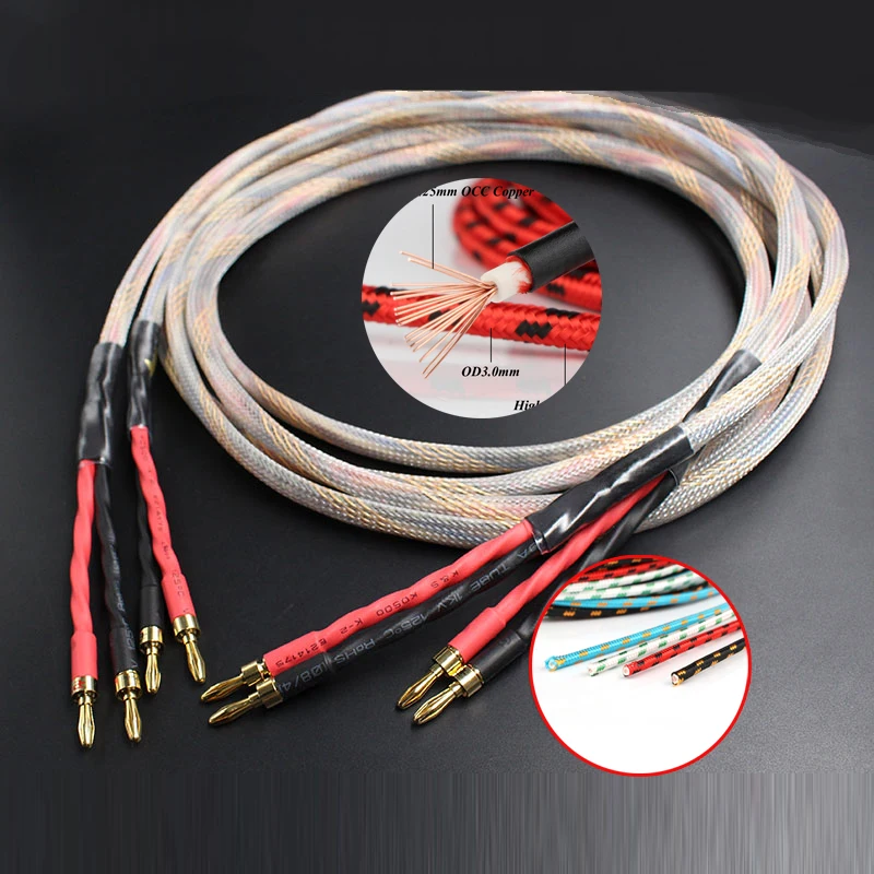 

High Quality Western Copper Speaker Cable DIY Audio Speaker Wire HIFI AUDIO CABLE