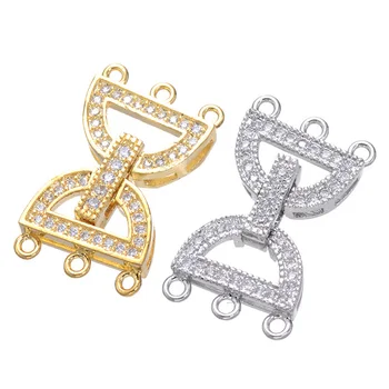 5pcs DIY Copper Zircon Clasps for Bracelet Necklace Jewelry Making Connectors Handicraft Multi-Strand Pearl crystal Jewelry JC09
5pcs DIY Copper Zircon Clasps for Bracelet Necklace Jewelry Making Connectors Handicraft Multi-Strand Pearl crystal Jewelry JC09