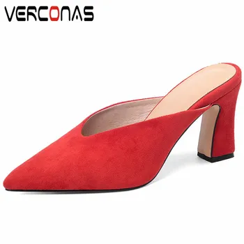 VERCONAS Woman Pumps 2020 Fashion Office Lady Classic Design Women Sandals Concise Summer Pointed Toe Square Heels Shoes Woman
VERCONAS Woman Pumps 2020 Fashion Office Lady Classic Design Women Sandals Concise Summer Pointed Toe Square Heels Shoes Woman