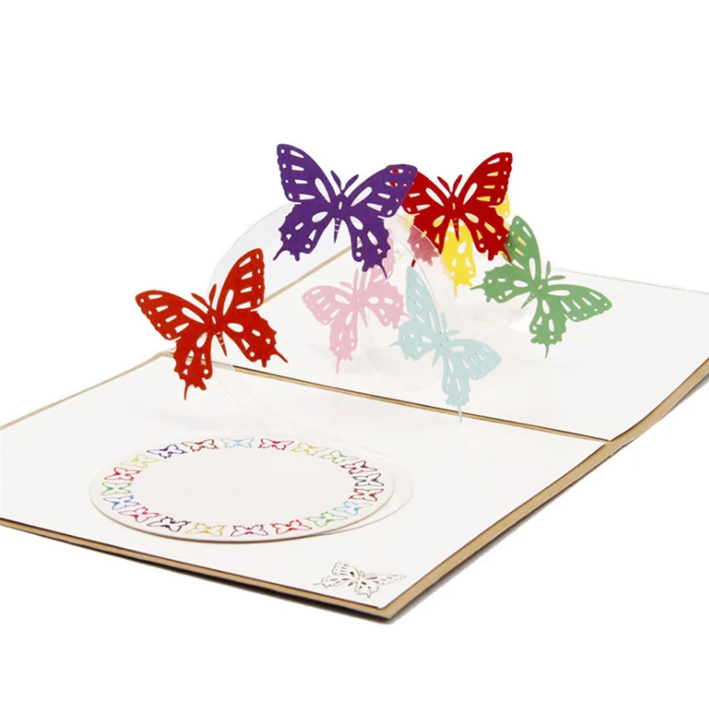 Multifunction Greeting Card Paper Happy Birthday Postcard DIY Handmade New Year Invitation 3D Butterfly Three-dimensional
Multifunction Greeting Card Paper Happy Birthday Postcard DIY Handmade New Year Invitation 3D Butterfly Three-dimensional