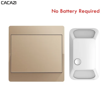 CACAZI Self powered Wireless Switch 433Mhz No battery Push Remote Control 110-220V Home Smart Wall Panel 1 2 gang 1 2 Controller
CACAZI Self powered Wireless Switch 433Mhz No battery Push Remote Control 110-220V Home Smart Wall Panel 1 2 gang 1 2 Controller
