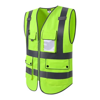 2019 Unisex High Visibility Reflective Vest with Zipper Pockets Outdoor Sports Running Cycling Working Warning Safety Clothing
2019 Unisex High Visibility Reflective Vest with Zipper Pockets Outdoor Sports Running Cycling Working Warning Safety Clothing