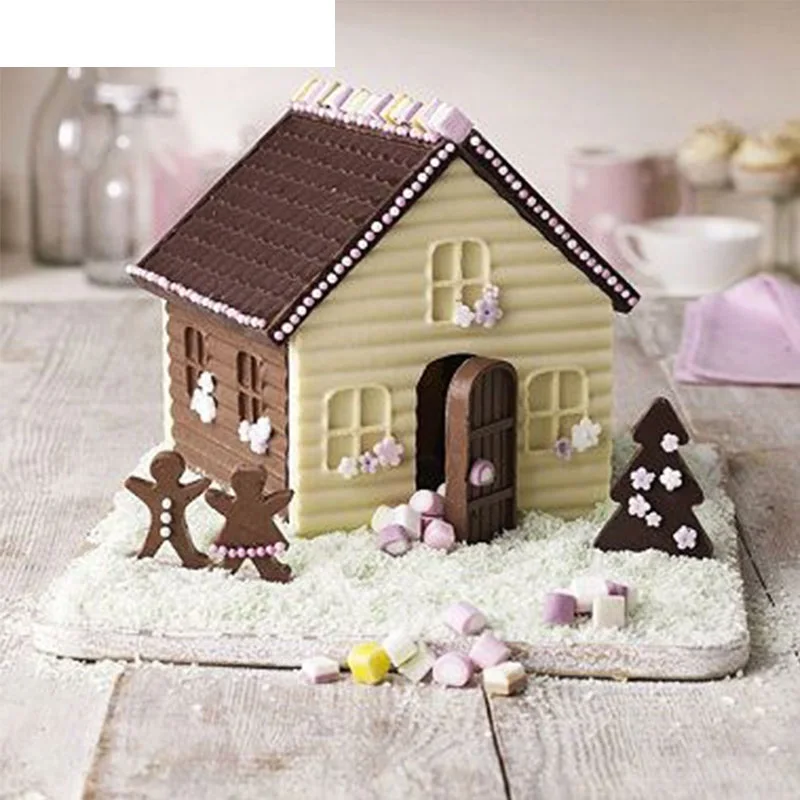 SILIKOLOVE 3D House Shape Silicone Chocolate Mold For Baking Cake Decorating Tools Bakeware Sugers Moulds
SILIKOLOVE 3D House Shape Silicone Chocolate Mold For Baking Cake Decorating Tools Bakeware Sugers Moulds
