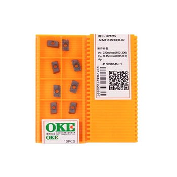 APMT1135PDER-H2 OP1215 100% Original China OKE carbide insert with the best quality 10pcs/lot free shipping
APMT1135PDER-H2 OP1215 100% Original China OKE carbide insert with the best quality 10pcs/lot free shipping