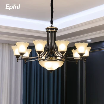 Epinl American Living Room Chandelier Stmospheric Retro Luxury Villa Lamp Home Decoration Dining Room Lamp Hall Lamp
Epinl American Living Room Chandelier Stmospheric Retro Luxury Villa Lamp Home Decoration Dining Room Lamp Hall Lamp