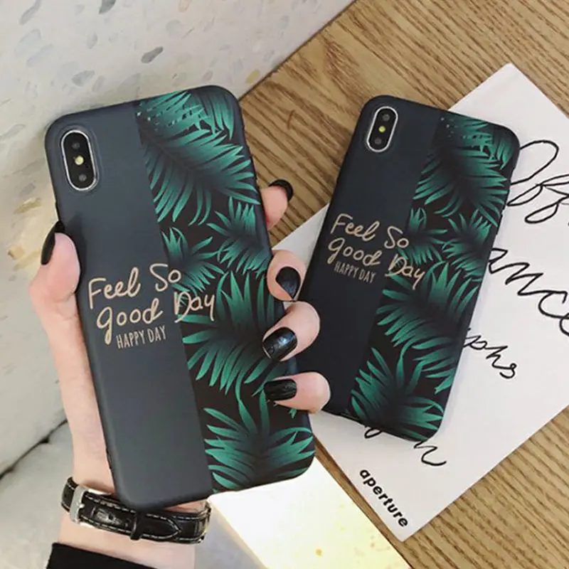 Moskado Leaves Plants Letter Phone Case For iPhone 6 6s 7 8 Plus X XR XS Max Banana Leaf Soft IMD Silicone Back Cover Coque Case
Moskado Leaves Plants Letter Phone Case For iPhone 6 6s 7 8 Plus X XR XS Max Banana Leaf Soft IMD Silicone Back Cover Coque Case
