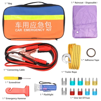 Portable Lightweight Set Use Rescue Vehicle 9PCS Fuse Emergency Hammer Trailer Rope Car Emergency Kit
Portable Lightweight Set Use Rescue Vehicle 9PCS Fuse Emergency Hammer Trailer Rope Car Emergency Kit