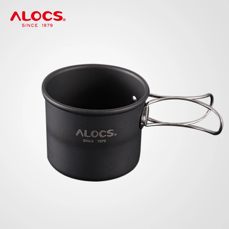 

Alocs TW-402 Portable Mini 150ml Camping Water Cup Mug Coffee Cup Teacup Tumbler Folding Handle For Travel Hiking Backpacking