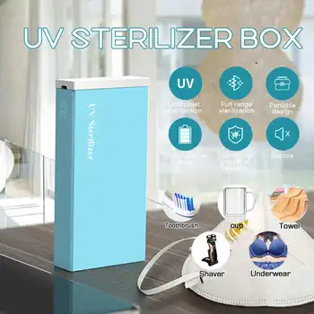 Multifunctional UV Disinfection Sterilization Box Portable UV Sterilizer Phone Toothbrush Underwear Disinfection Box With USB
Multifunctional UV Disinfection Sterilization Box Portable UV Sterilizer Phone Toothbrush Underwear Disinfection Box With USB