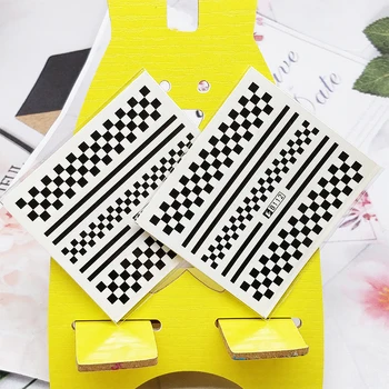 2pc Stickers for Nails Checkered Stripes Design Nail Art Decorations Manicure Decor Watercolor Nail Decal Stickers Accessoires
2pc Stickers for Nails Checkered Stripes Design Nail Art Decorations Manicure Decor Watercolor Nail Decal Stickers Accessoires