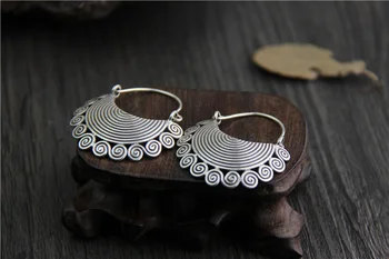 Pure Silver Ethnic Thai Hand Made 925 Sterling Silver Dangle Drop Earrings Vintage Matt Retro Craft Woman Jewelry
Pure Silver Ethnic Thai Hand Made 925 Sterling Silver Dangle Drop Earrings Vintage Matt Retro Craft Woman Jewelry