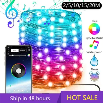 USB LED String Light for Christmas Tree Decor Smart Bluetooth Xmas String Lights App Remote Control Light Christmas Decoration
USB LED String Light for Christmas Tree Decor Smart Bluetooth Xmas String Lights App Remote Control Light Christmas Decoration