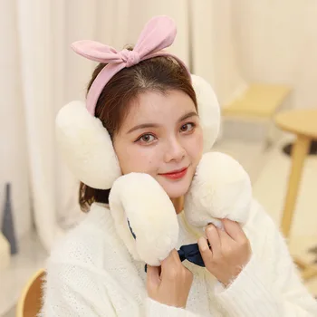 Korean version suede bow earmuff cute cartoon student earmuff warm ear warm and cold proof earmuff 
Korean version suede bow earmuff cute cartoon student earmuff warm ear warm and cold proof earmuff