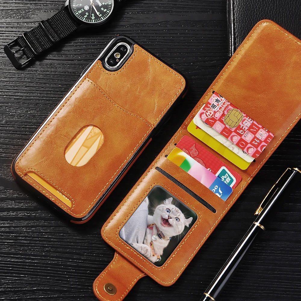 Vintage Leather Wallet Flip Phone Case for iPhone Xs Max XR X Bracket Magnetic Multi-function Cover for iPhone 6 6S 7 8 Plus
Vintage Leather Wallet Flip Phone Case for iPhone Xs Max XR X Bracket Magnetic Multi-function Cover for iPhone 6 6S 7 8 Plus