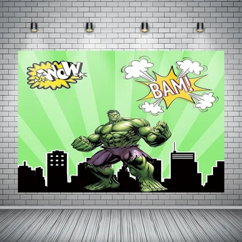 Superhero Hulk Hulk theme background boy party party custom shooting background special props 
Superhero Hulk Hulk theme background boy party party custom shooting background special props