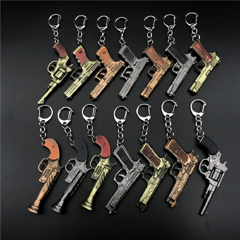 New PUBG FPS Game Player Unknown Battle Grounds 3D Keychain Weapon Gun Car Revolver Eat Chicken Game Key Chain Men Car Key Ring
New PUBG FPS Game Player Unknown Battle Grounds 3D Keychain Weapon Gun Car Revolver Eat Chicken Game Key Chain Men Car Key Ring